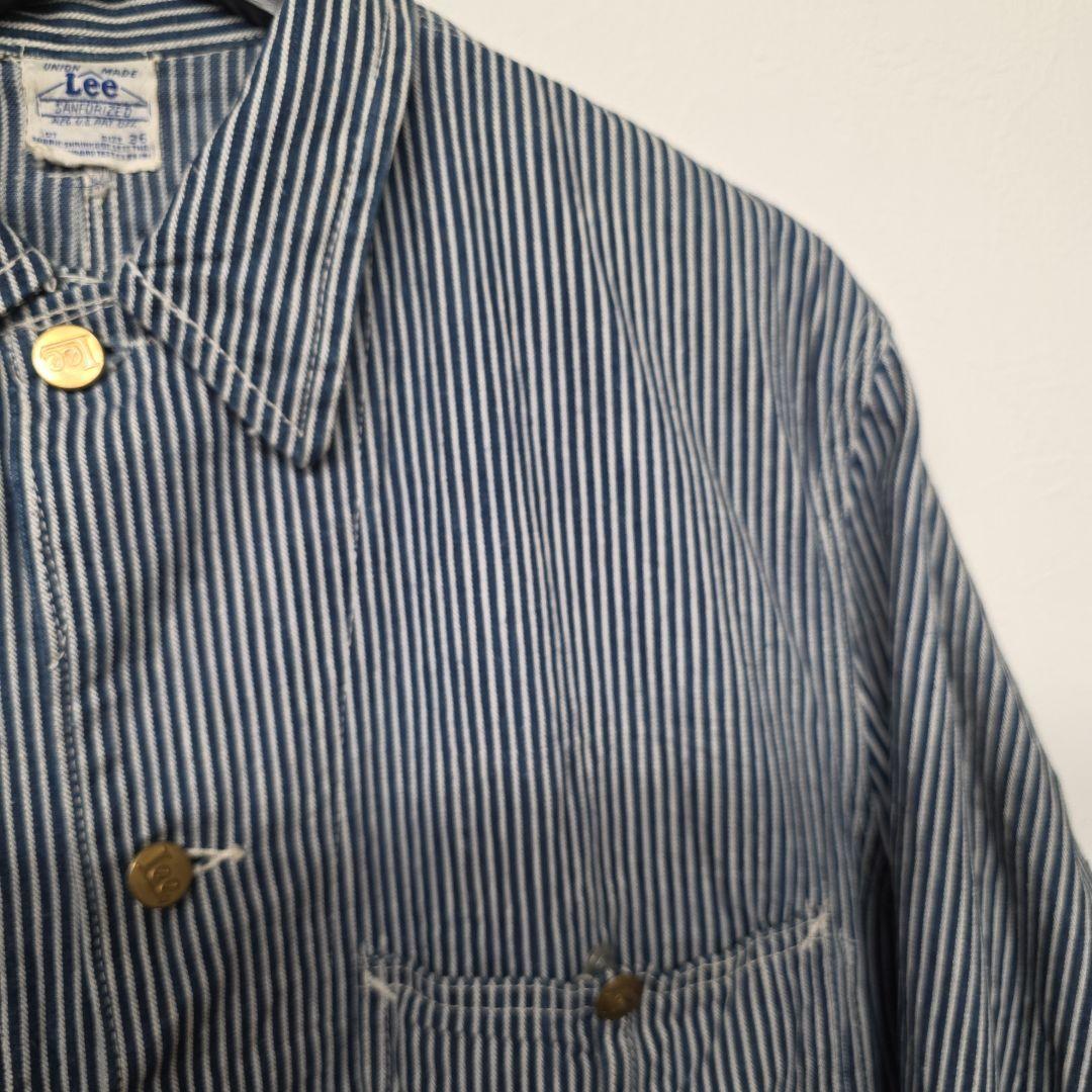 1946年 40s ハウスタグLee 98-Jヒッコリーストライプカバーオール
