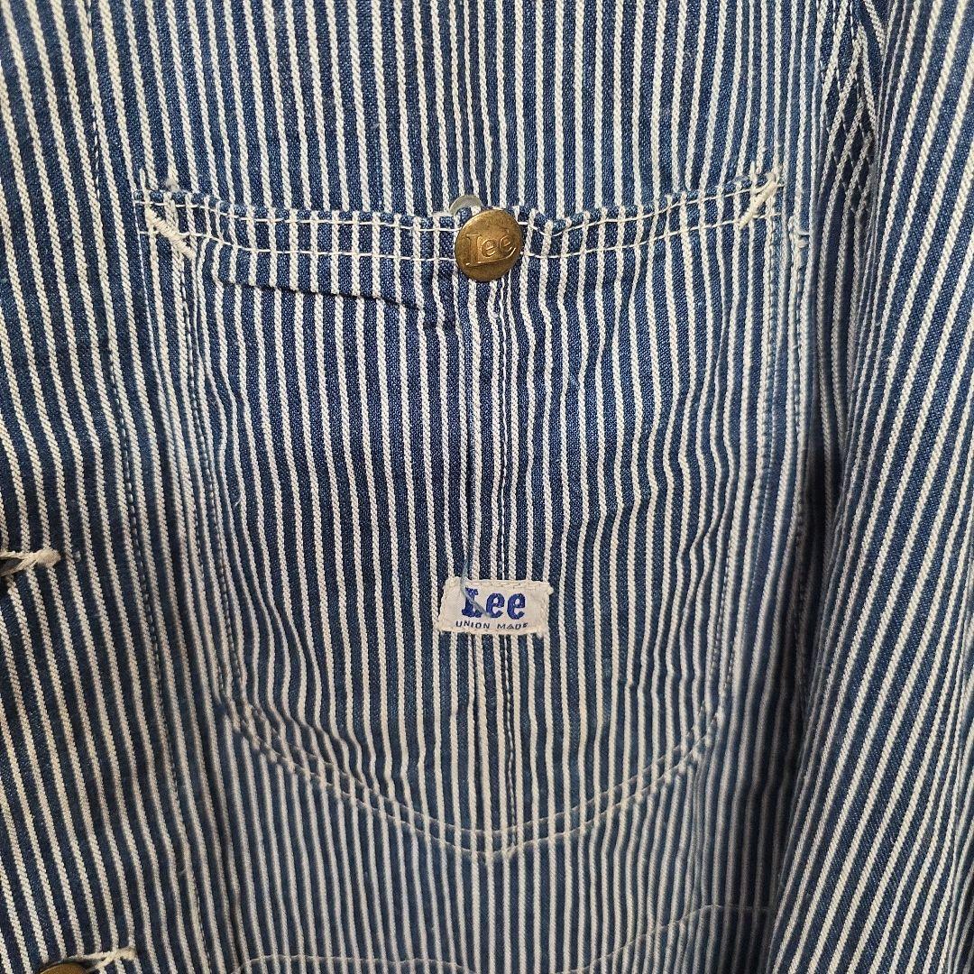 1946年 40s ハウスタグLee 98-Jヒッコリーストライプカバーオール