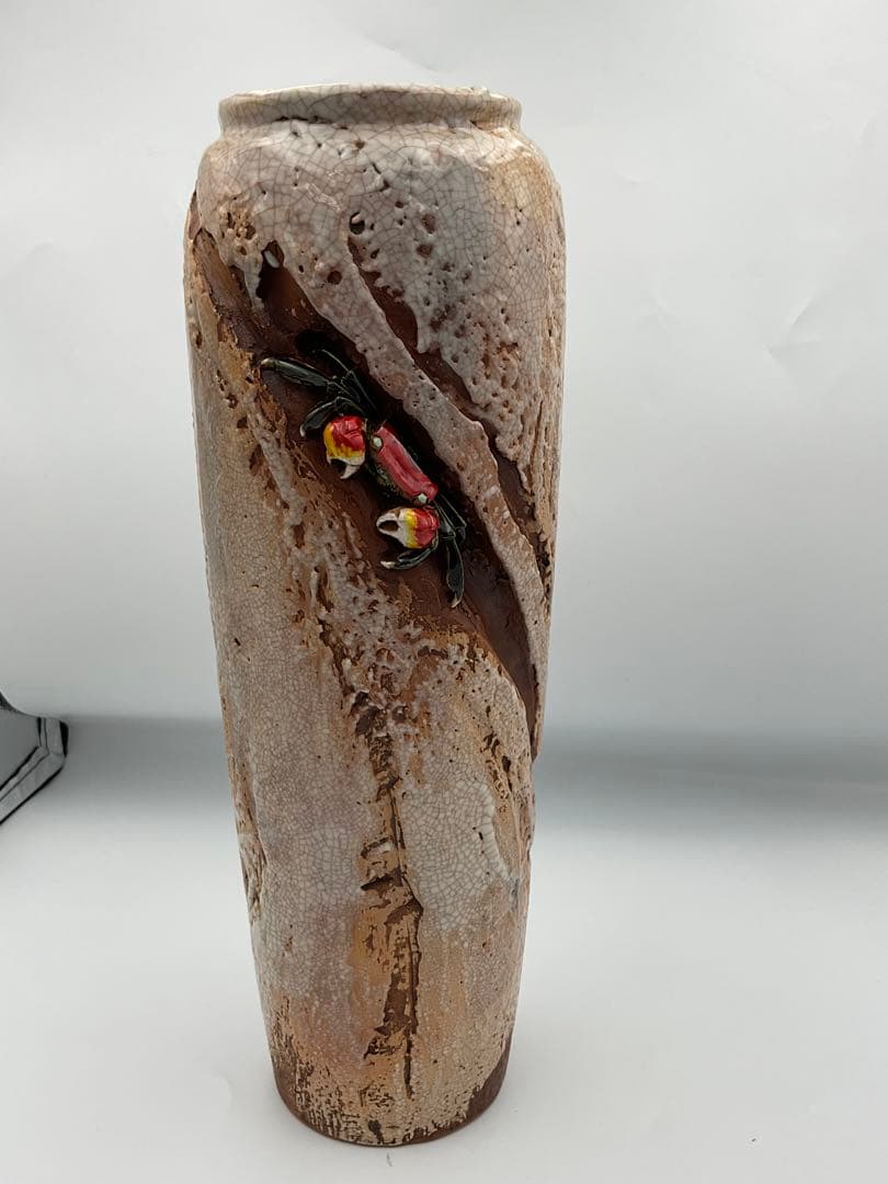 楽山焼　蟹　水月焼　花瓶