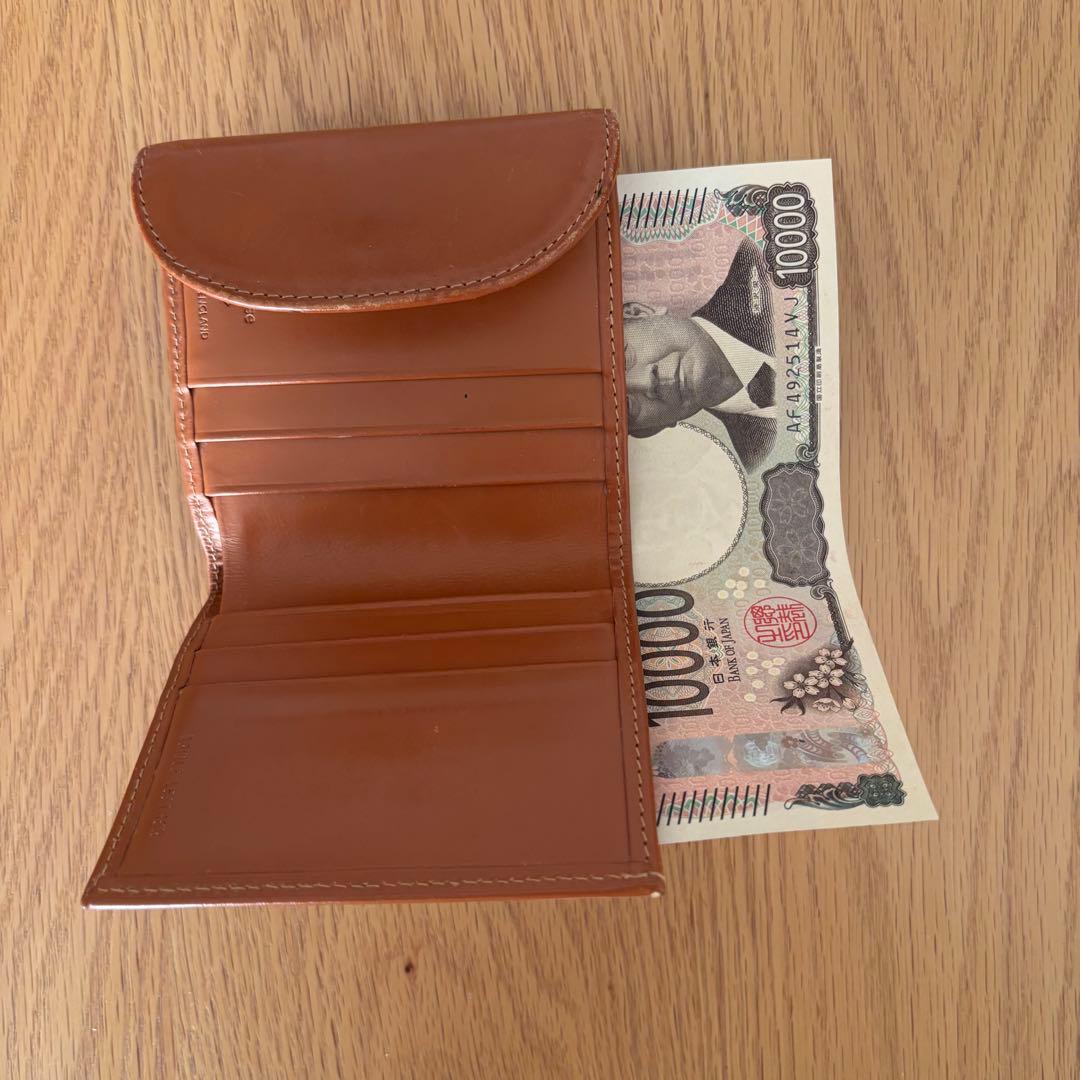 Whitehouse Cox 三つ折り財布 ブラウン 希少ISETAN別注箱付き