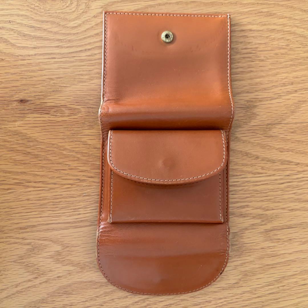 Whitehouse Cox 三つ折り財布 ブラウン 希少ISETAN別注箱付き