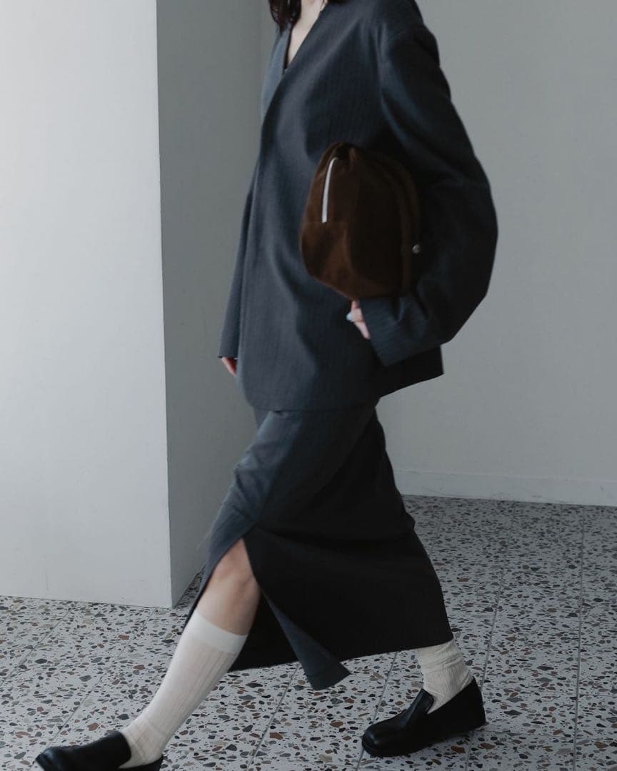 ジャケット・アウター anuke Collarless Over Jacket 36