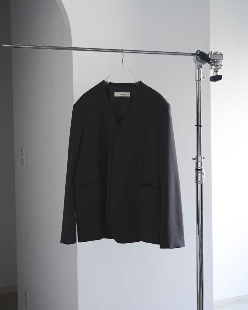 ジャケット・アウター anuke Collarless Over Jacket 36