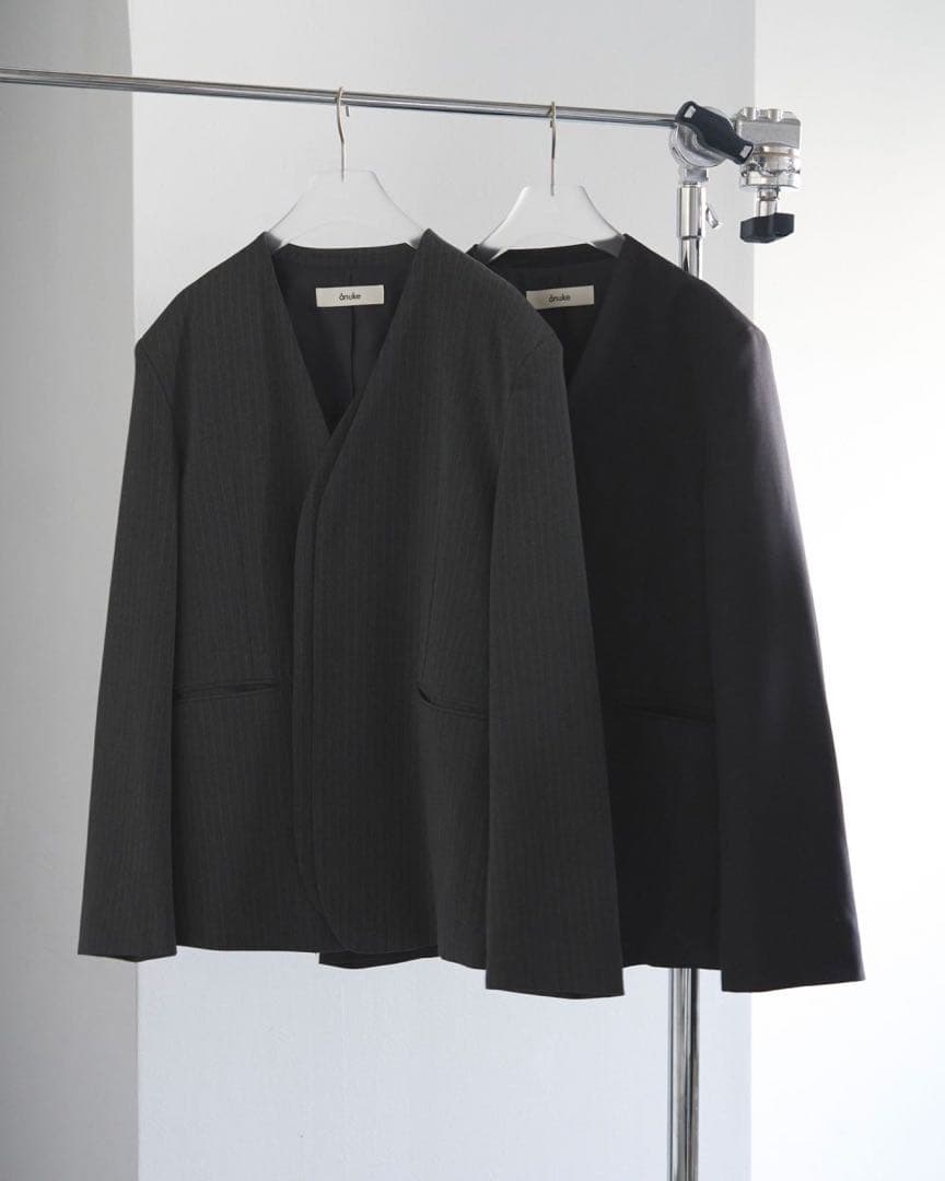 ジャケット・アウター anuke Collarless Over Jacket 36