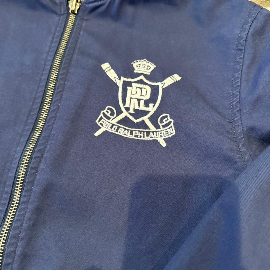 Polo ラルフローレン　リバーシブル刺繍入りベージュブルゾン160cm