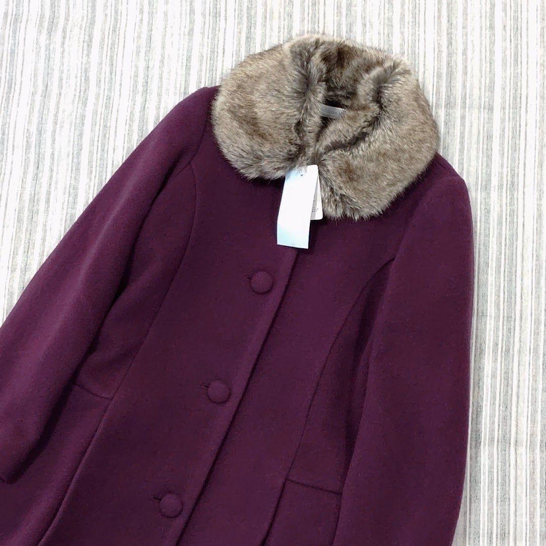 ★新品★タルティーヌエショコラ＊ファー付き＊ウールコート＊140cm