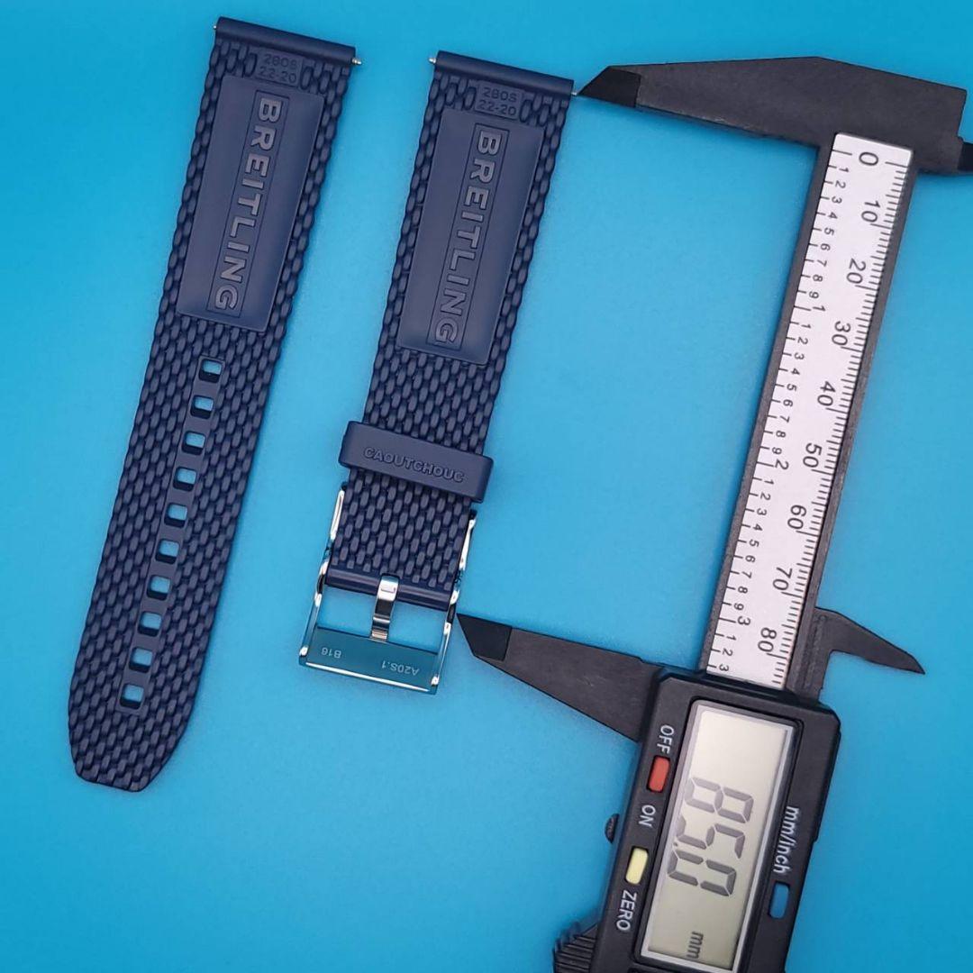 BREITLING用品⑨【中古】純正 ラバーベルト 取付幅22㎜ 尾錠幅20㎜