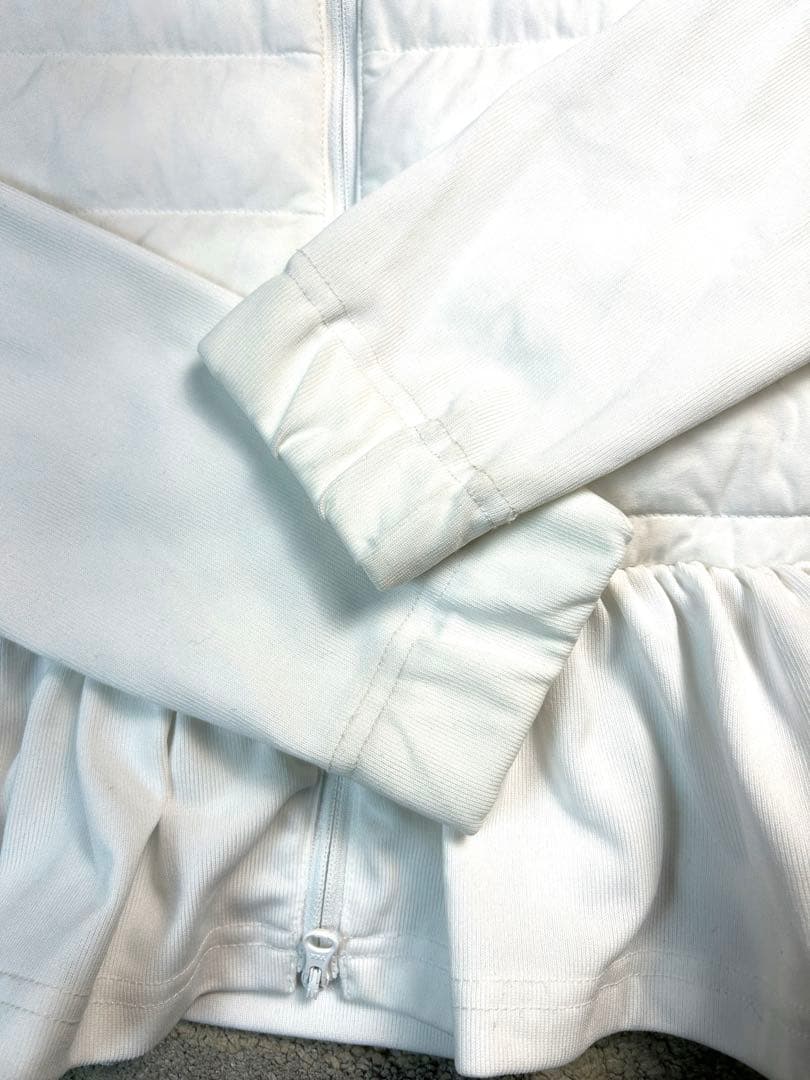 【極美品】PGG パーリーゲイツ ハイブリッド 中綿フーディ ジャケット 白 0