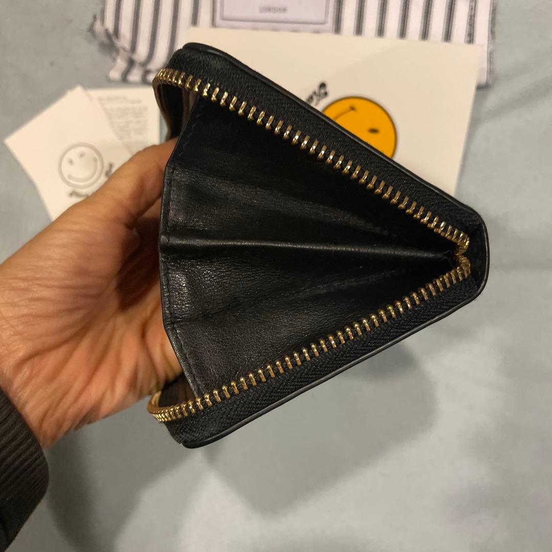 Masa3693　アニアハインドマーチ　長財布　スマイリー　ブラック