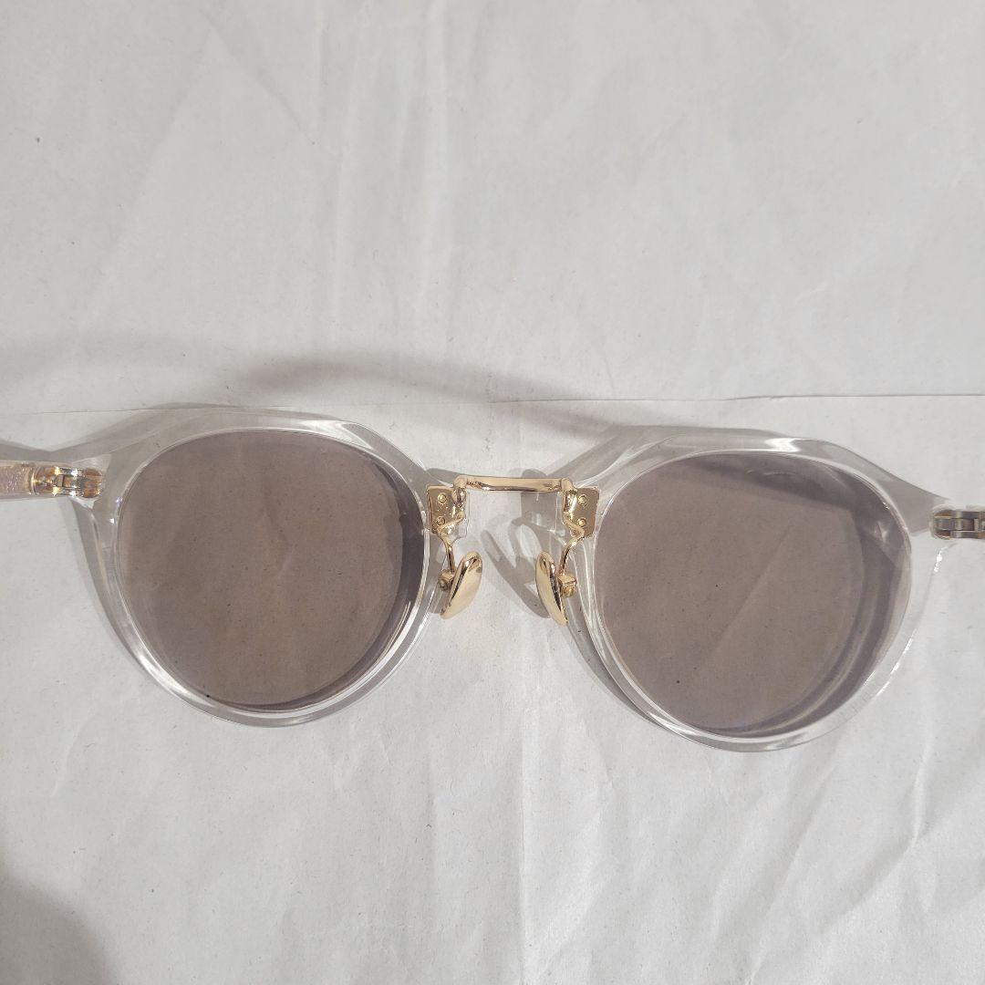 A.D.S.R. SATCHMO 03 クリア/ゴールドフレーム ブラウンレンズ