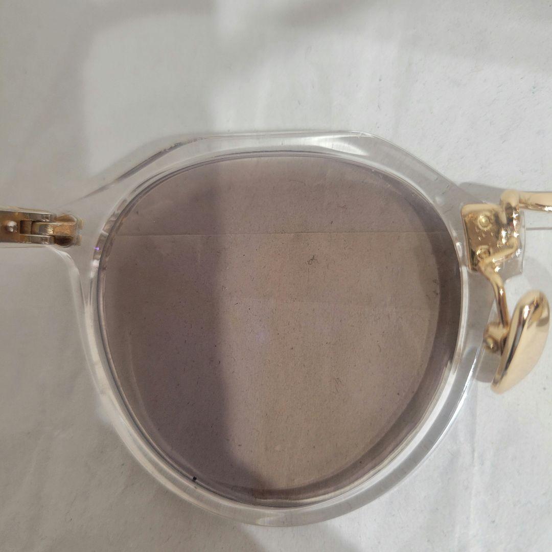 A.D.S.R. SATCHMO 03 クリア/ゴールドフレーム ブラウンレンズ