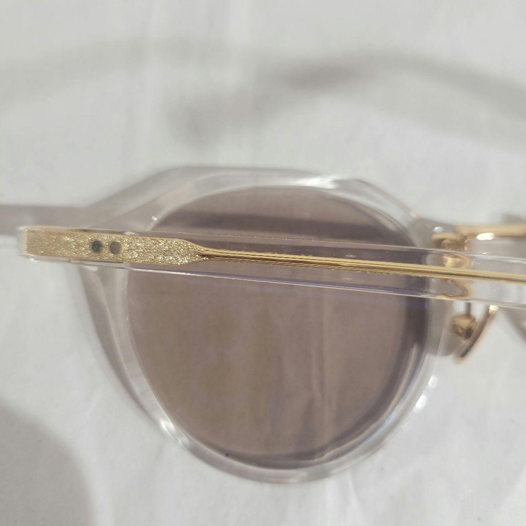 A.D.S.R. SATCHMO 03 クリア/ゴールドフレーム ブラウンレンズ