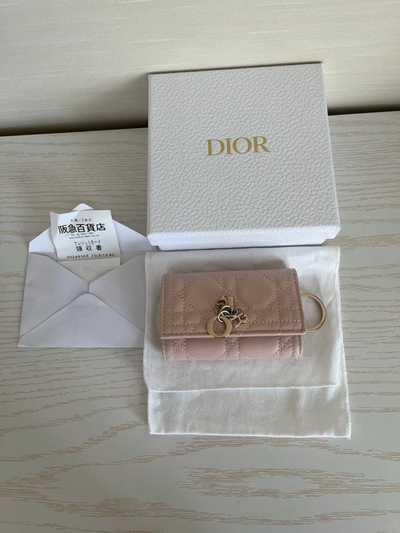 完売　ディオール　キーケース　ピンク　ベビーピンク