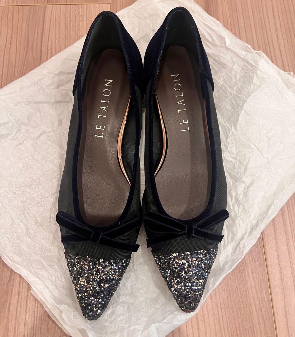 【超美品】LE TALON ポインテッドトゥキャップチュールバレエ