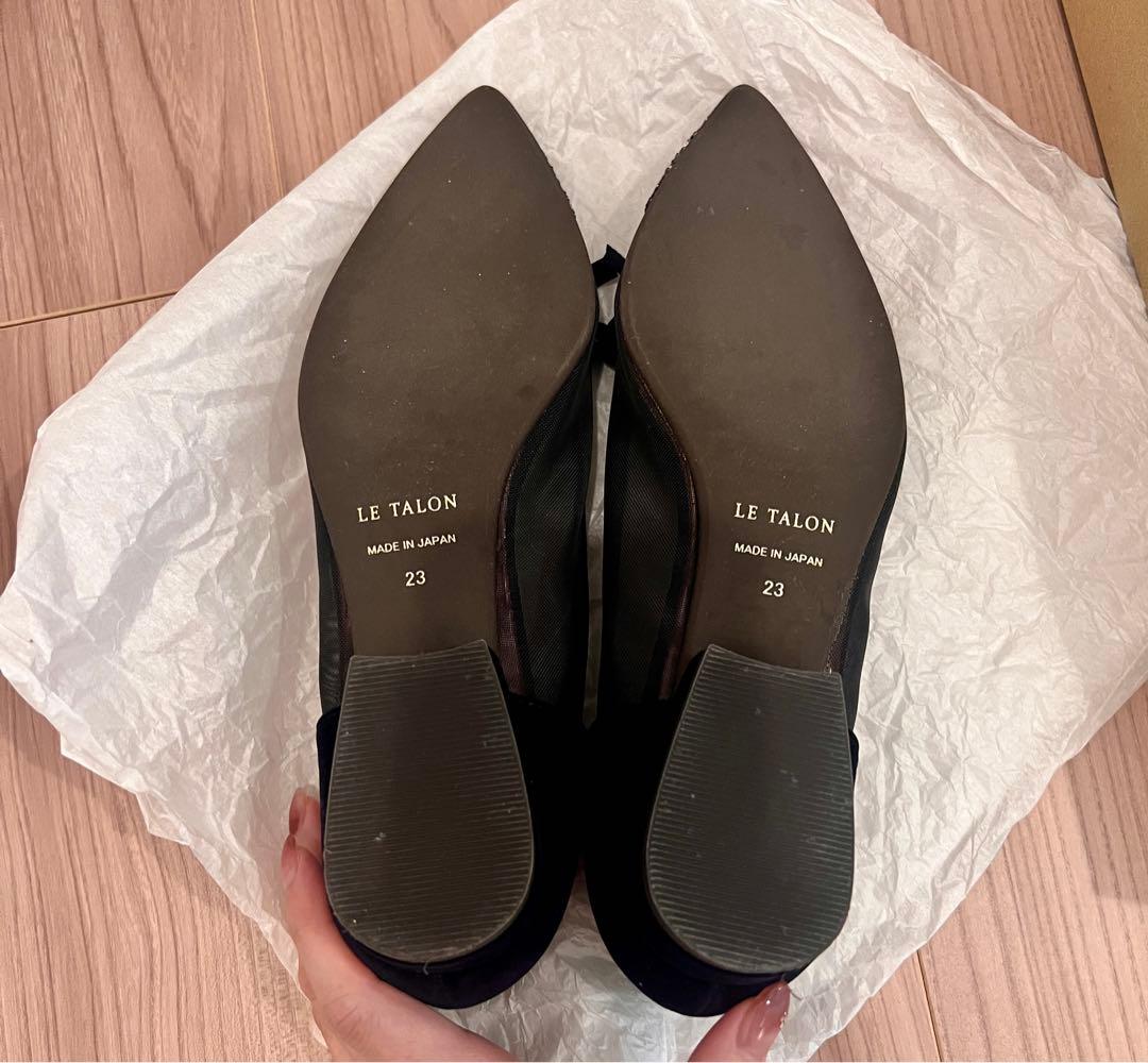 【超美品】LE TALON ポインテッドトゥキャップチュールバレエ
