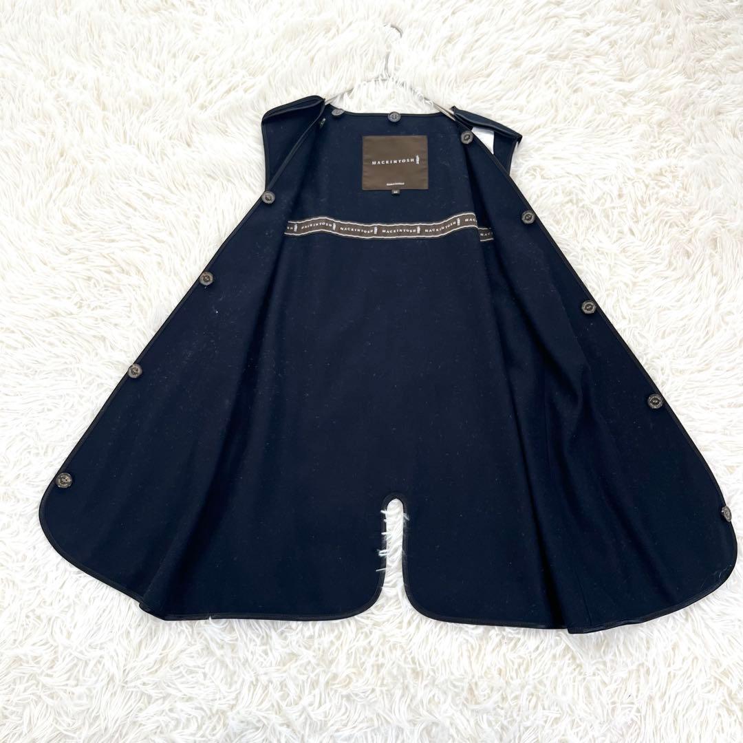 マッキントッシュ ウールライナー付きトレンチコート ロング カーキ 玉虫色 英国