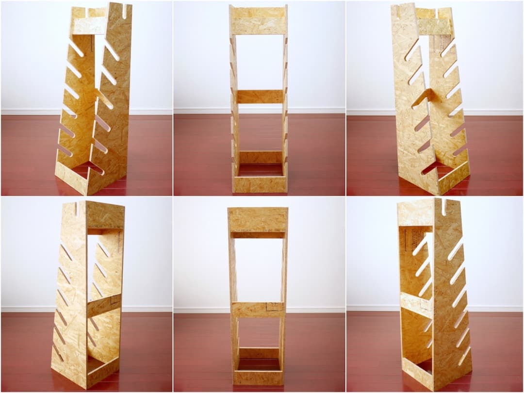 スノーボード スケートボード用 ディスプレイラック (6+1) 棚 収納に