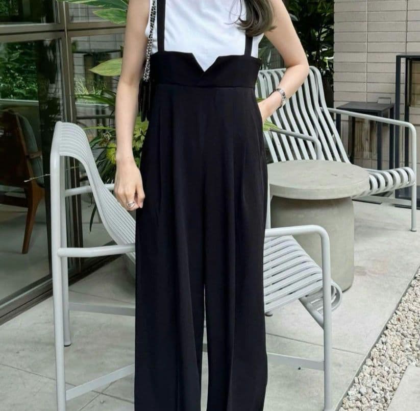 rimir リミル ハイウエストサロペット