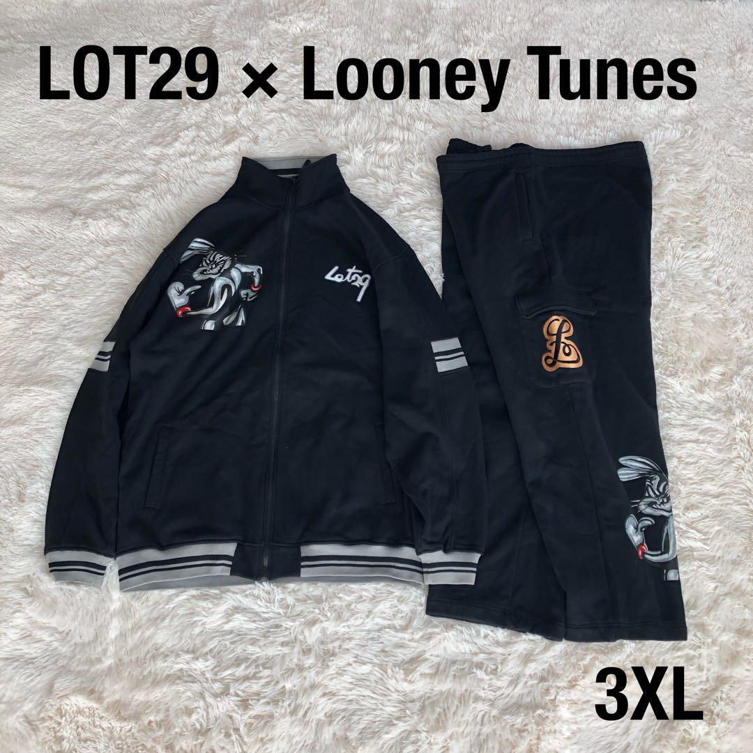 LOT29LUXE×Looney Tunesセットアップジャージ3XLブラック