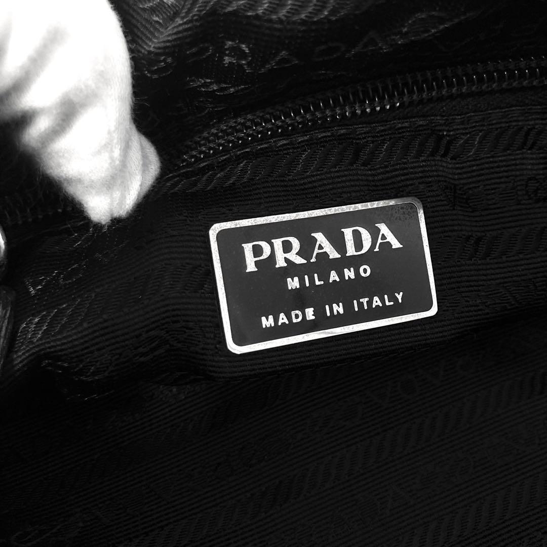 希少　プラダ　PRADA ショルダーバッグ　ナイロン　トートバッグ　ブラック　黒