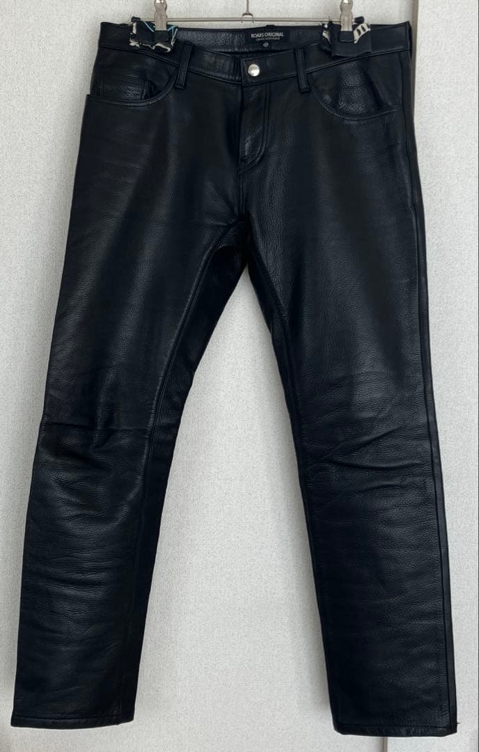 ロアーズオリジナル　5 POCKET COWLEATHER PANTS M