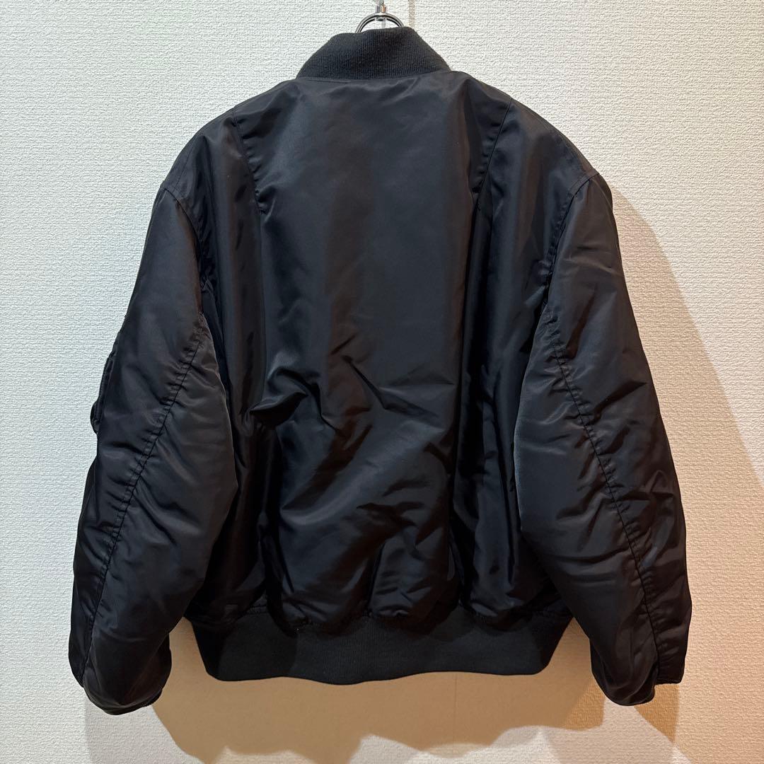 BEAMS MA-1 リラックスフィット 中綿ジャケット　ブラックM