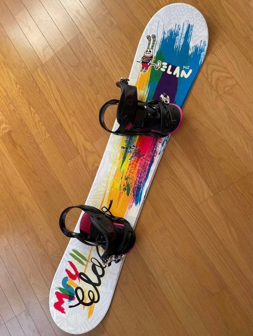 【初心者セット】Elan スノーボード カラフル バインディング ブーツ