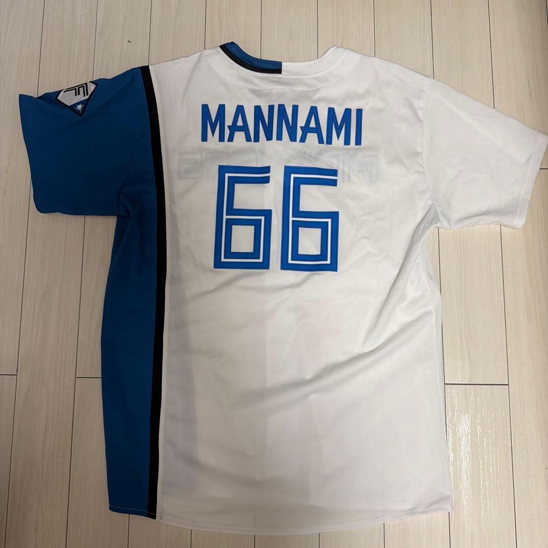 【即配送】FIGHTERS 万波66 レプリカユニフォーム Lサイズ