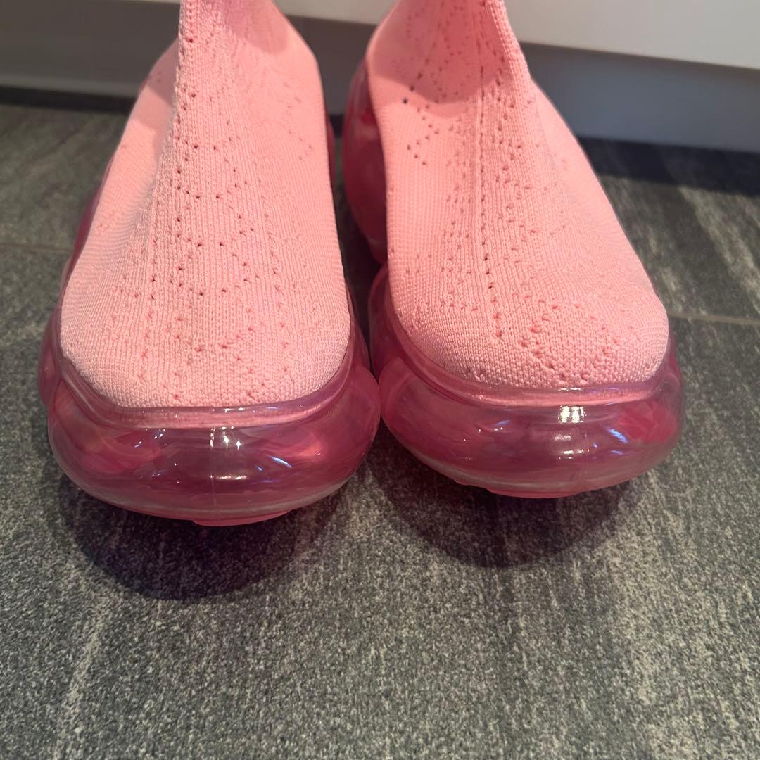 grounds moopie レースニットブーツ ピンク