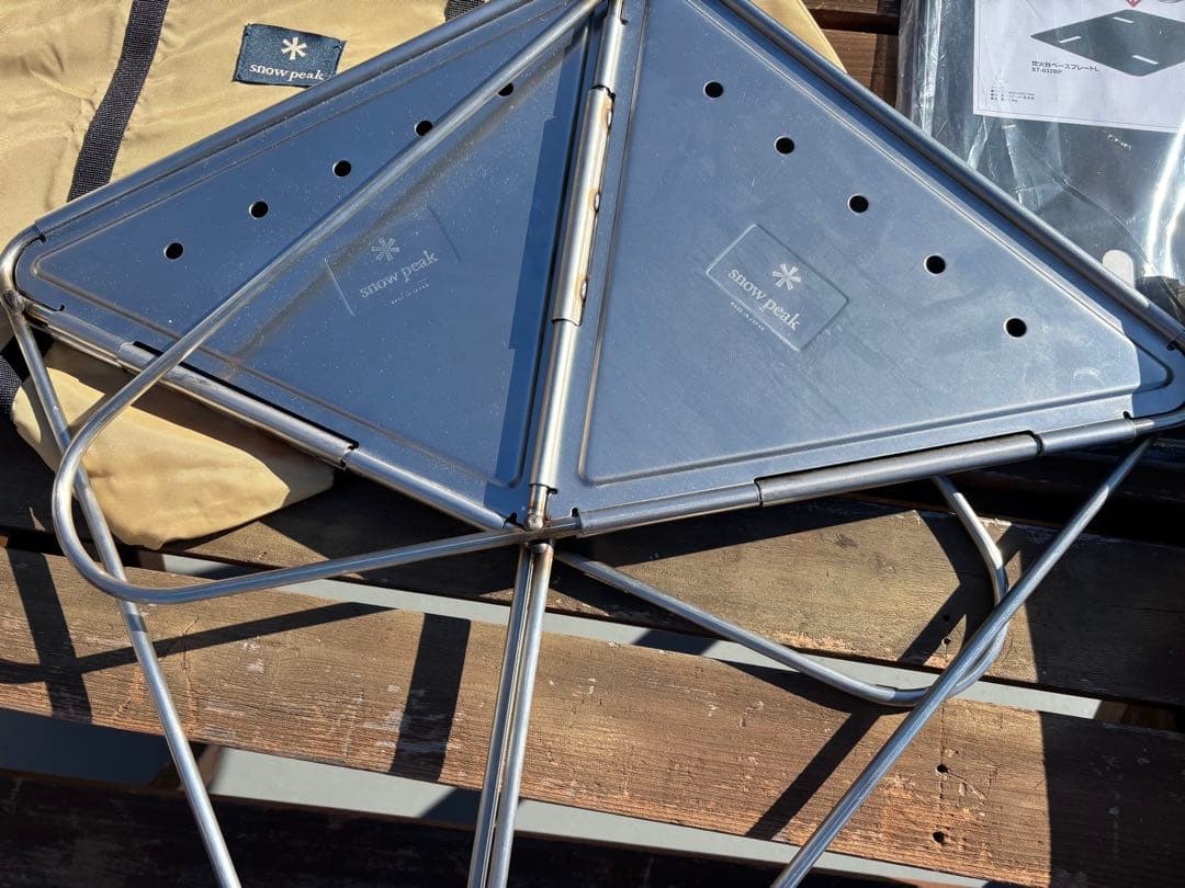  peak 焚き火台 L size 炭床　ベースプレート　袋　セット