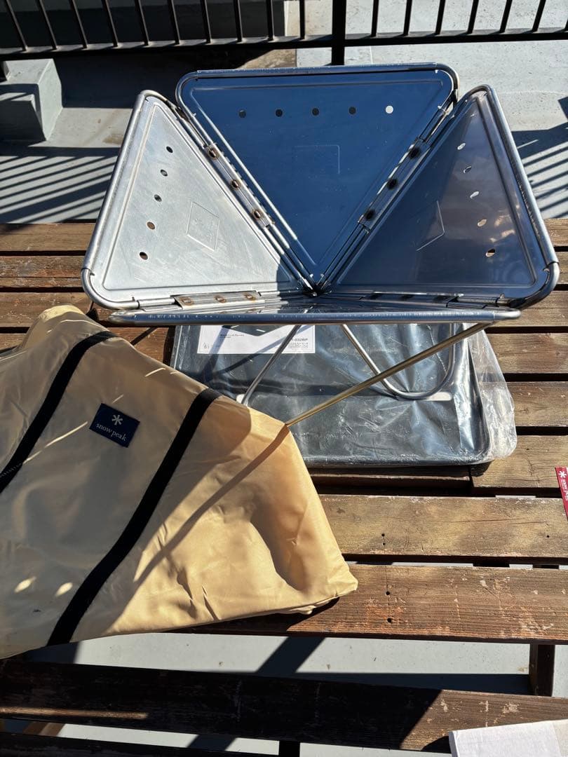  peak 焚き火台 L size 炭床　ベースプレート　袋　セット