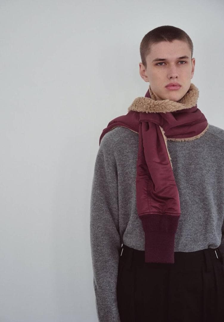 新品 SOFTHYPHEN MA-1 STOLE GLOVE マフラー オリーブ