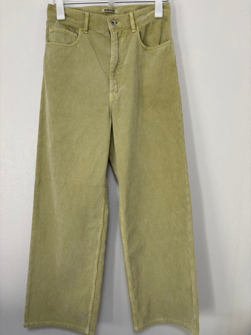 【新品未使用】AURALEE CORDUROY WIDE 5P PANTS