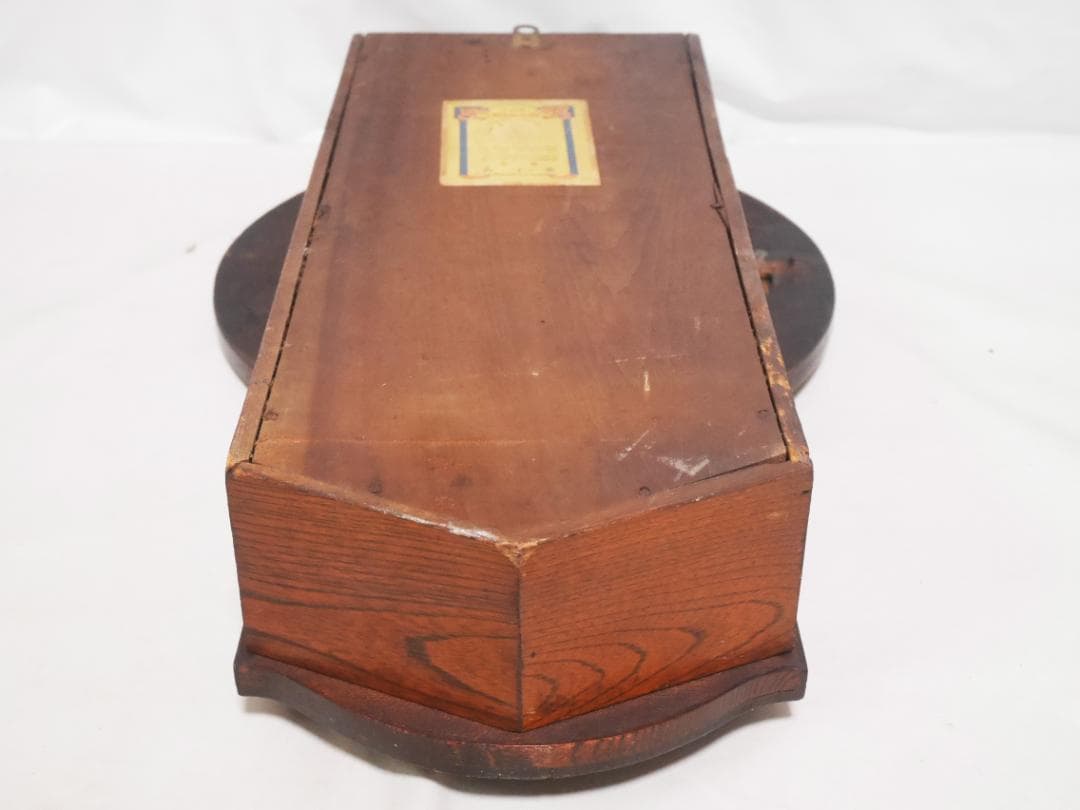 動作品★アンティーク　EIKOSHA　英工舎　ゼンマイ式　柱時計◆中古