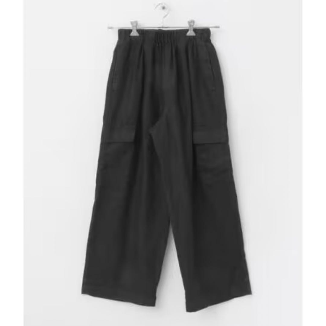 かぐれ　リネンユーティリティーパンツ　サイズフリー　インクブラック