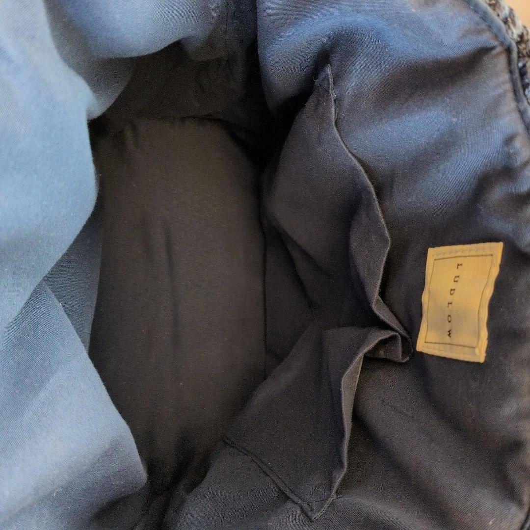 LUDLOW 鳥刺繍 トートバッグ　青い鳥刺繍