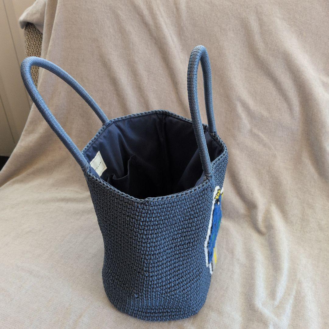 LUDLOW 鳥刺繍 トートバッグ　青い鳥刺繍