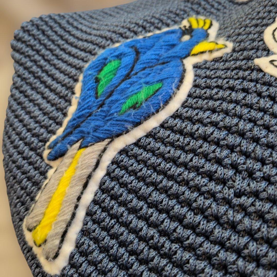 LUDLOW 鳥刺繍 トートバッグ　青い鳥刺繍