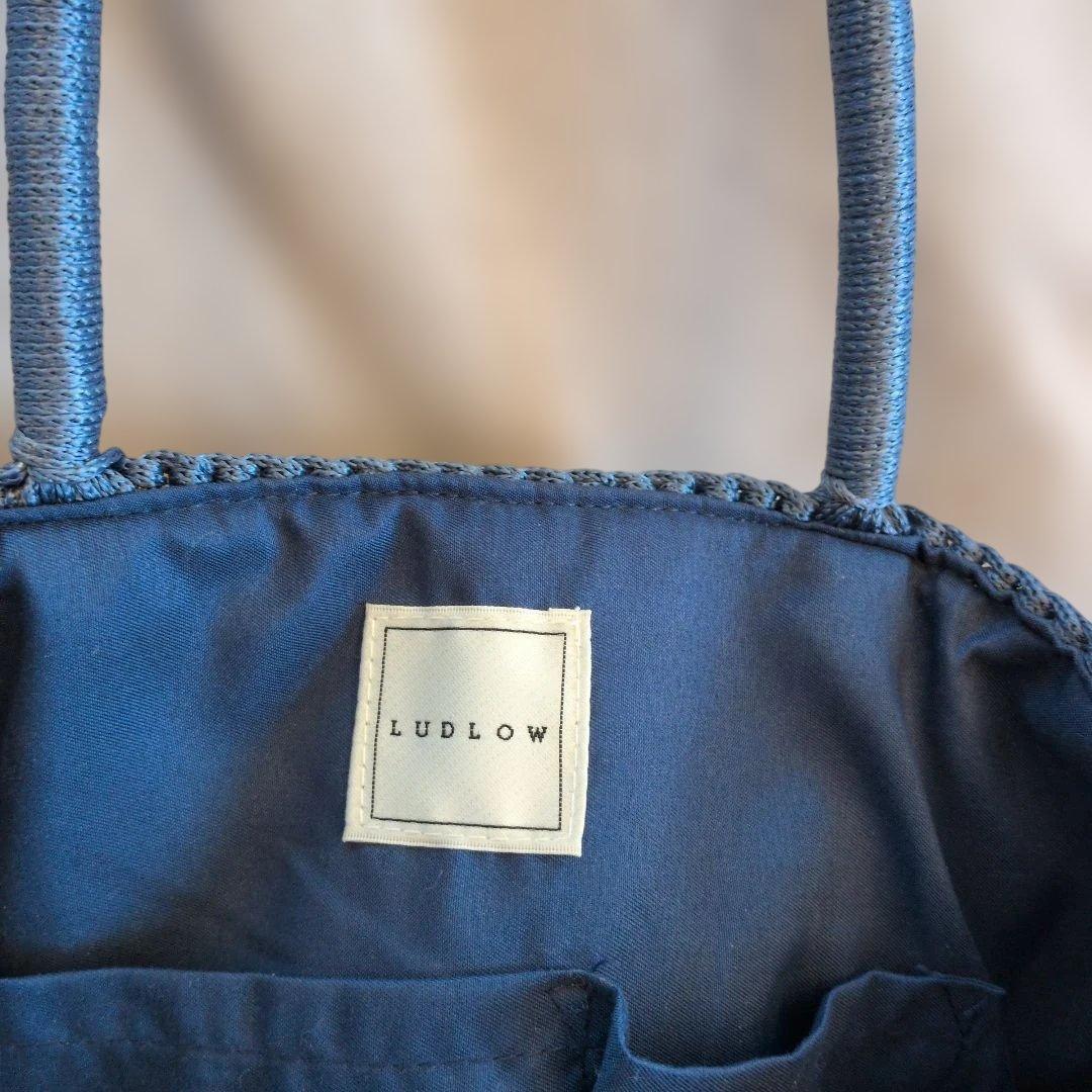 LUDLOW 鳥刺繍 トートバッグ　青い鳥刺繍
