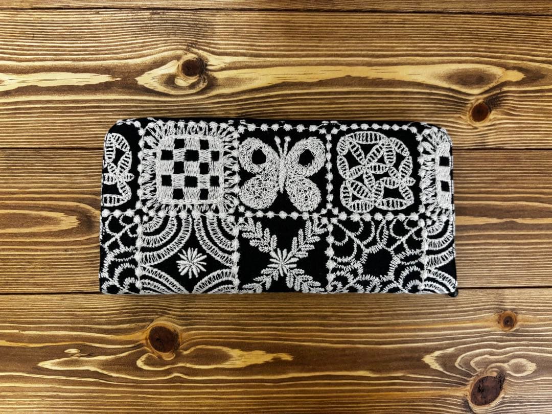 ミナペルホネン forest tile ハンドメイド 長財布