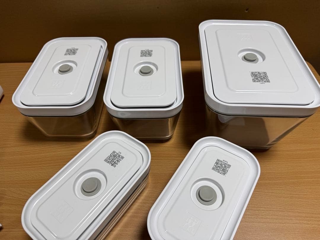 ガラス保存容器セット 真空ポンプ付き