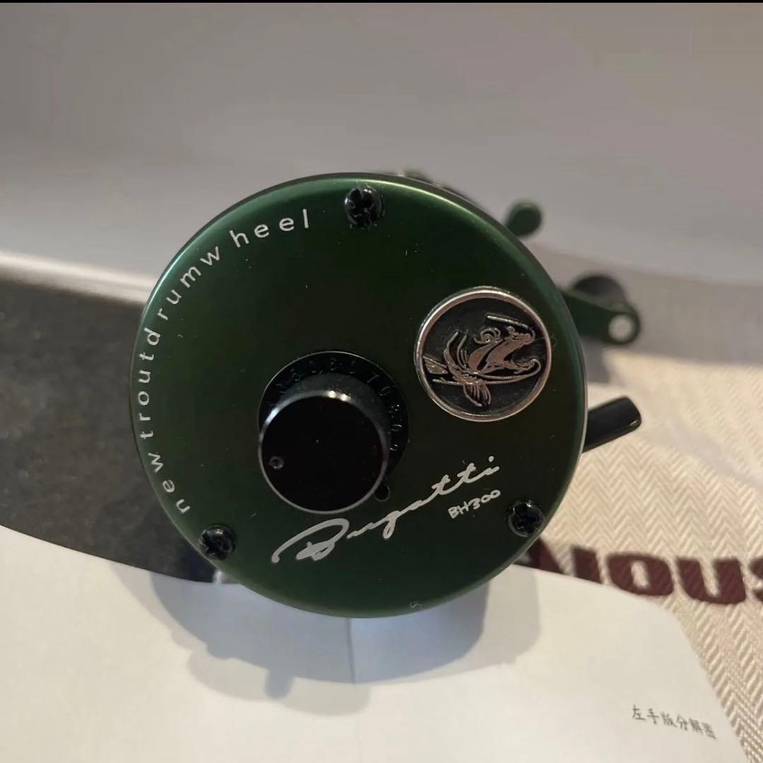 Ｃｕｇａｔｔｉ　ＢＨ３００　バス　トラウト　渓流　丸型　ベイトフィネスリール