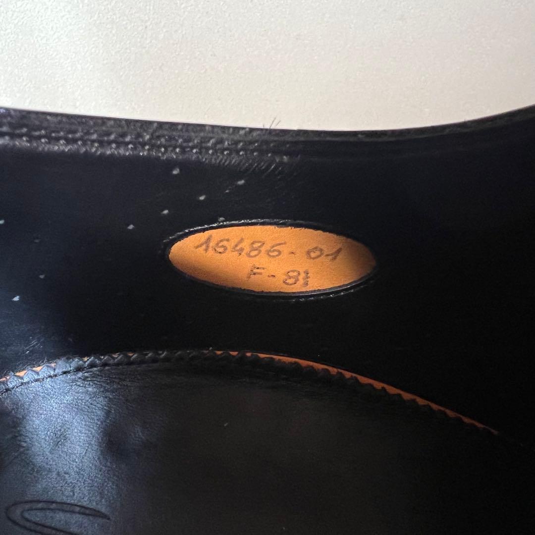 【数回使用程度】サントーニ シングルモンク ブラック 16486 サイズ8.5