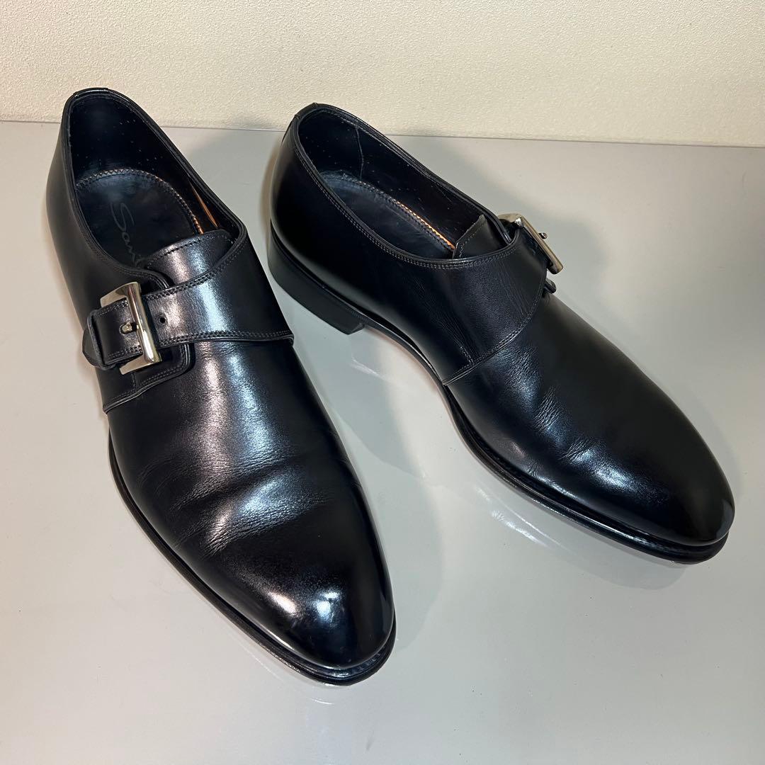 【数回使用程度】サントーニ シングルモンク ブラック 16486 サイズ8.5