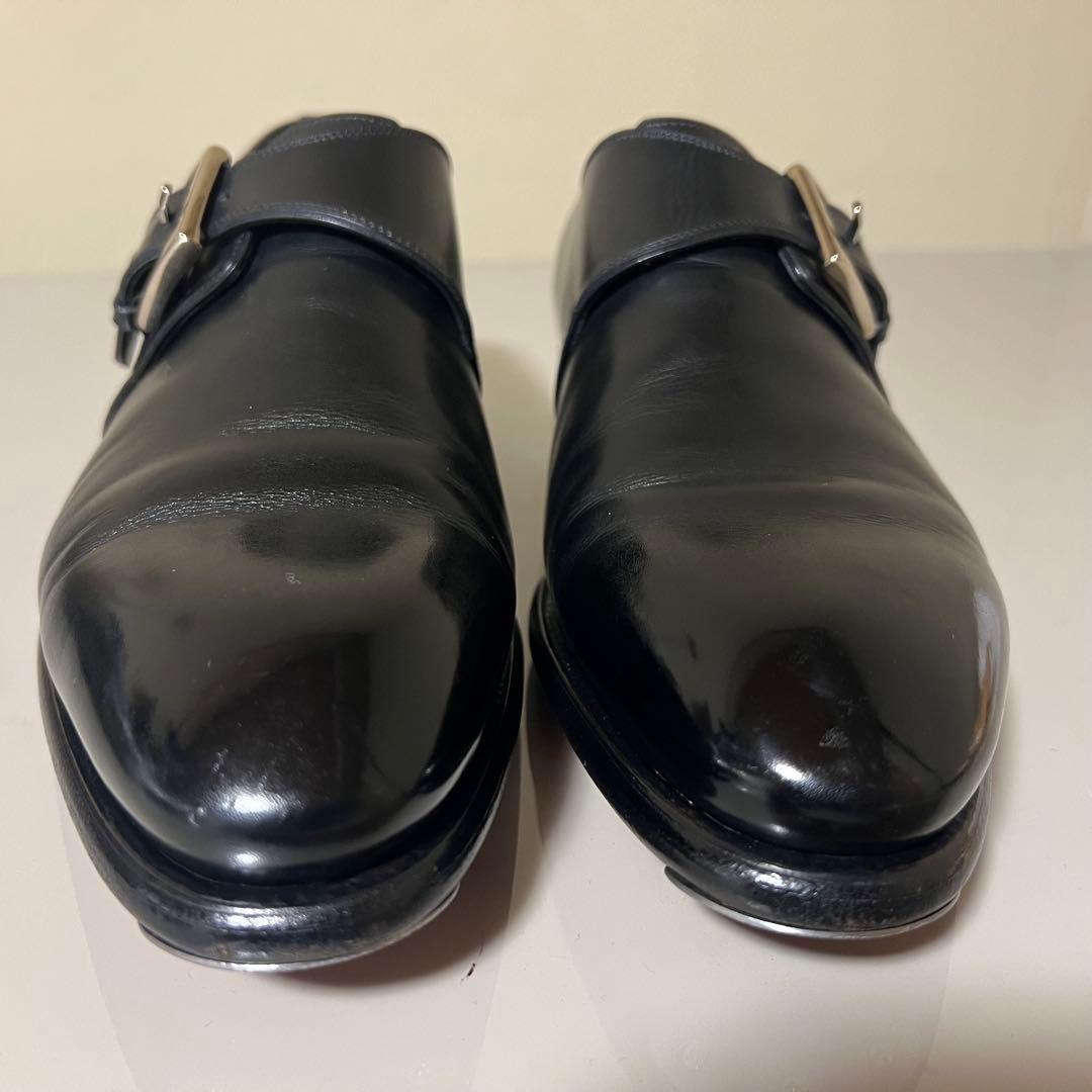 【数回使用程度】サントーニ シングルモンク ブラック 16486 サイズ8.5