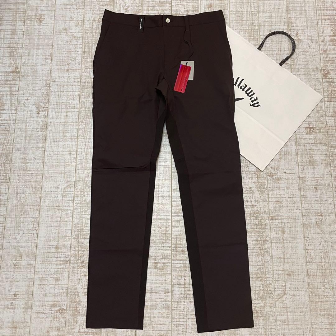 新品 キャロウェイ トラヴィスマシュー 長ズボン 赤タグ ブラウン XLサイズ