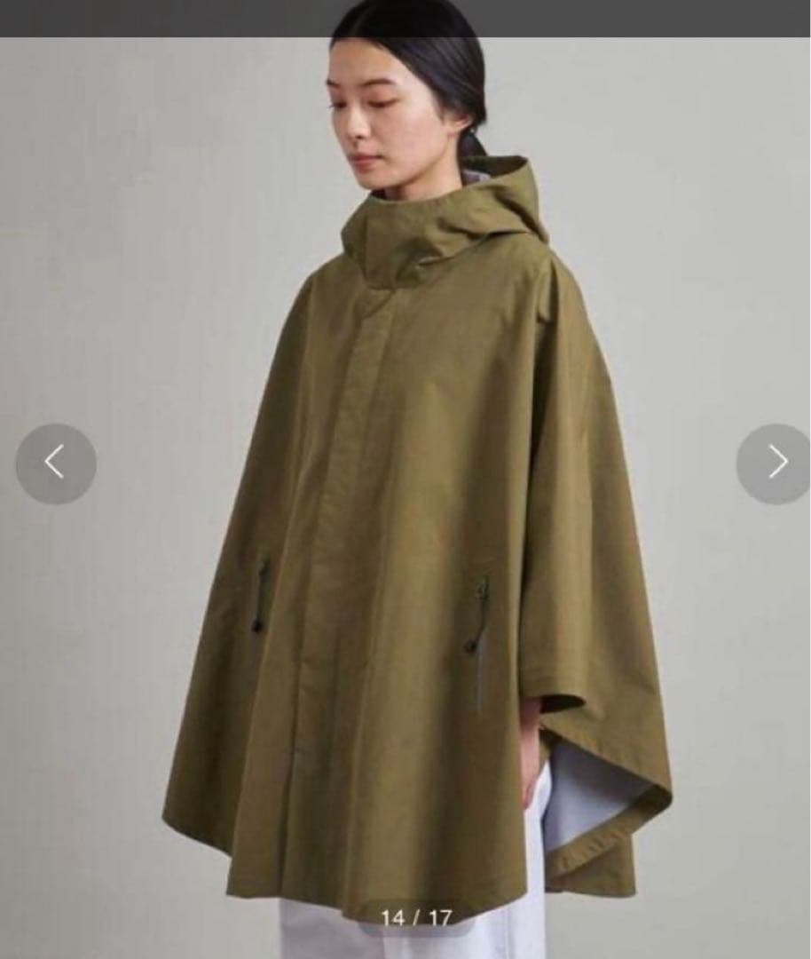 【新品タグ付き】LOEFF（ロエフ）ナイロン タフタ ポンチョ