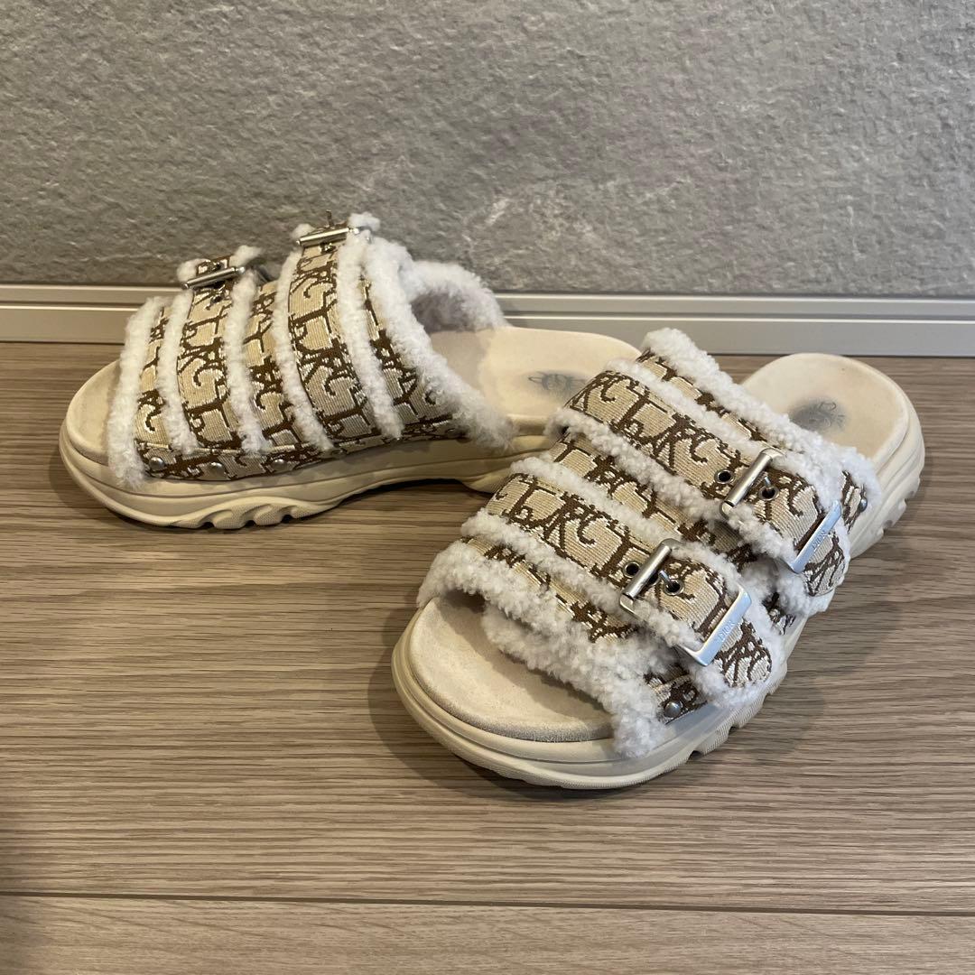 【美品】ディオール × トラヴィススコット カクタスジャック ボアサンダル