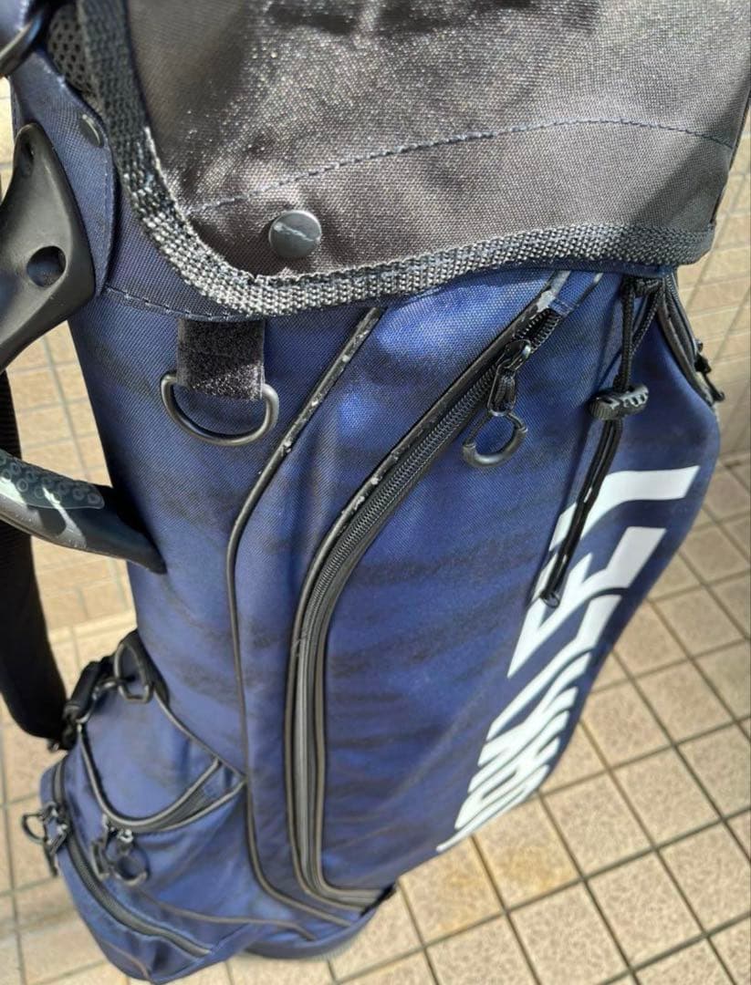 OAKLEY ネイビー キャディバッグ　ゴルフバック