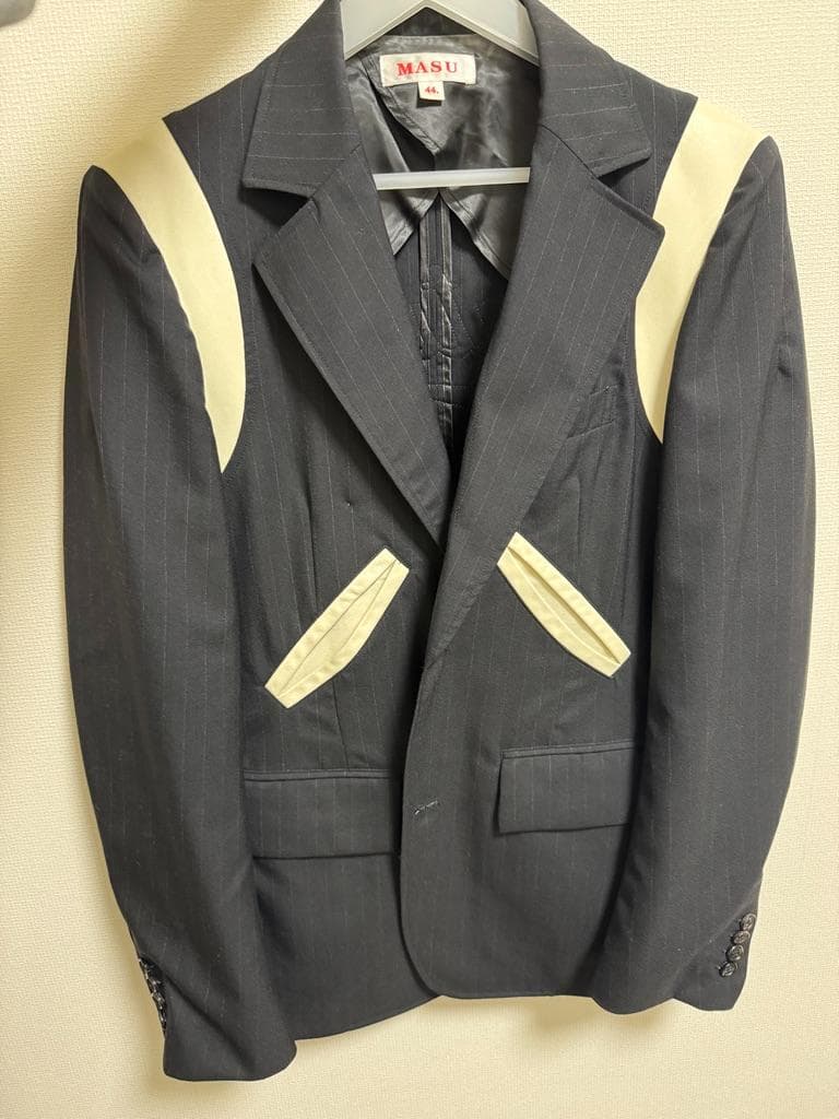 ジャケット・アウター MASU FUTURE LAYERED JACKET 44 BLACK